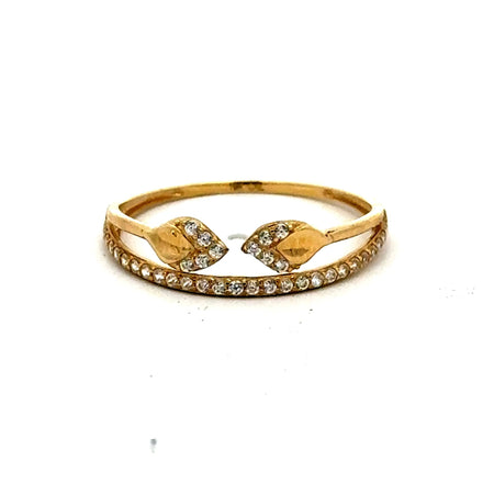 Ring Women's with CZ 7 1mm 10K