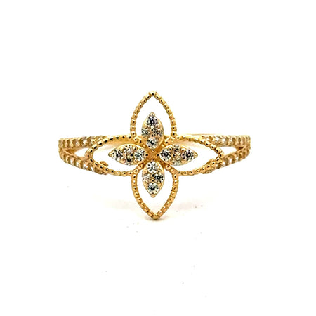 Ring Women's with CZ 7 1mm 10K