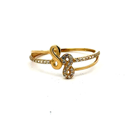 Ring Women's with CZ 7 1mm 10K