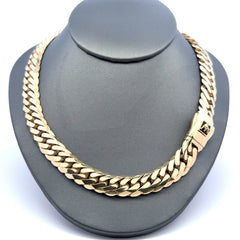 Golden Bull Fancy Chain Bull 13.5mm 24" 10K