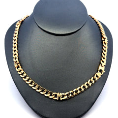 Golden Bull Fancy Chain Hollow Curb Link Hardware-Dec 6.5mm 22" 14K