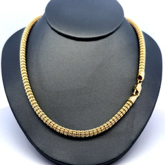 Golden Bull Fancy Chain Iced 4.5mm 22" 10K