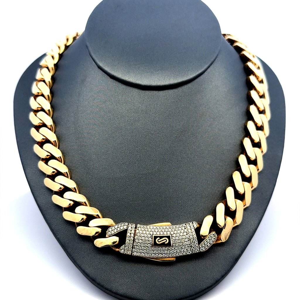 Golden Bull Fancy Chain Monaco 13mm 24" 10K