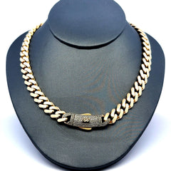 Golden Bull Fancy Chain Monaco 9.5mm 20" 14K