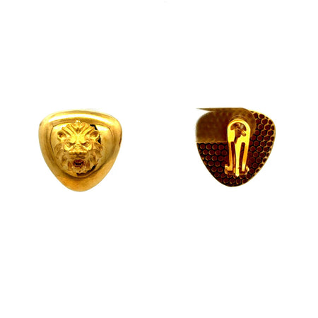 Earrings Omega Lock 18.5 18.5mm 14K