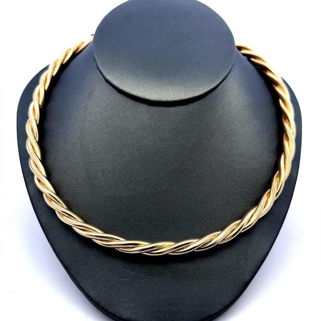 Golden Bull Fancy Necklaces Flexibull 6mm 18" 14K