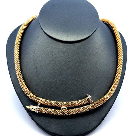 Necklaces Jessica with CZ 5.5mm 18.5" 14K