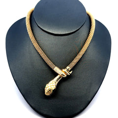 Golden Bull Fancy Necklaces Jessica with Snake 5.5mm 18" 14K