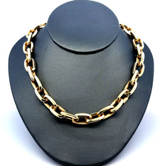Golden Bull Fancy Necklaces Oval Link 10.5mm 16.5" 10K
