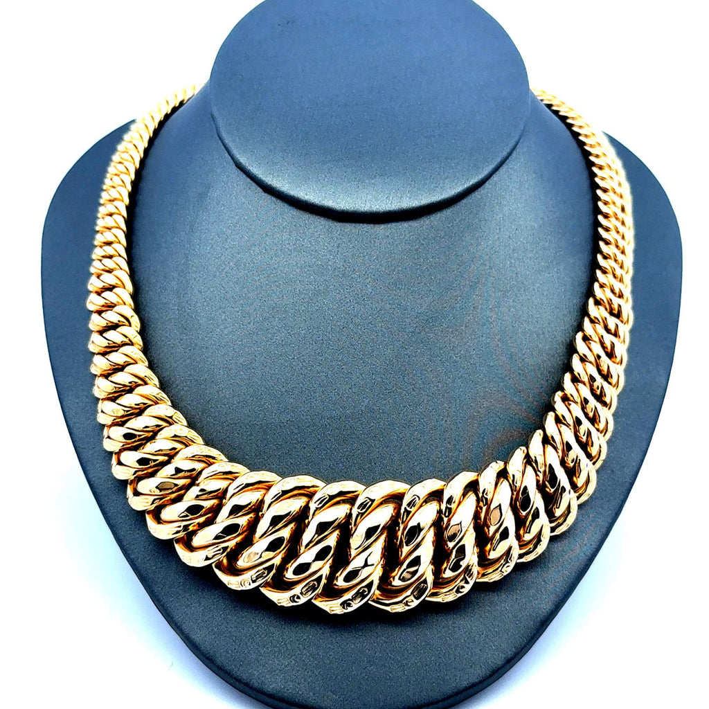 Golden Bull Fancy Necklaces Princess Cut 24.5mm 17" 10K