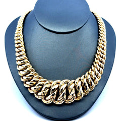 Golden Bull Fancy Necklaces Princess Cut 25.5mm 18.5" 10K