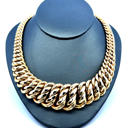 Necklaces Princess Cut 27mm 18" 10K