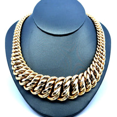 Golden Bull Fancy Necklaces Princess Cut 27mm 18" 10K