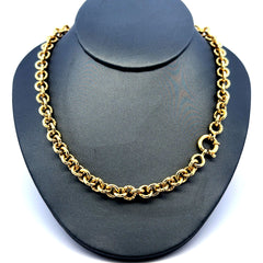 Golden Bull Fancy Necklaces Rollo 7.5mm 20" 14K