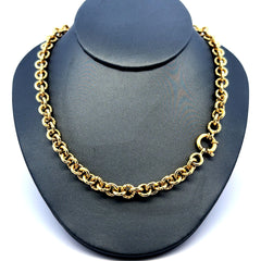 Golden Bull Fancy Necklaces Rollo 7.5mm 20" 14K