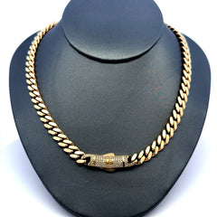 Golden Bull Fancy OR.ST 27.9 g Chain Monaco 7mm 22" 14K