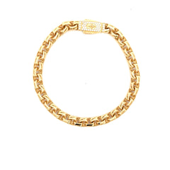 Golden Bull Fancy OR.ST Bracelet Chino Link 8mm 8" 10K