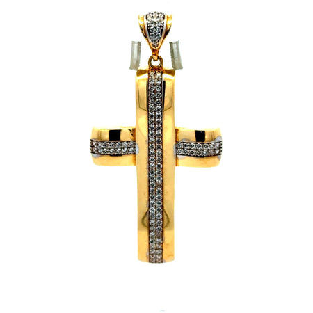 Pendant Cross with CZ 64.5 14K