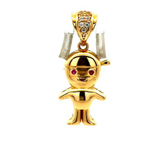 Golden Bull Fancy OR.ST Pendant Kids 30.5 14K