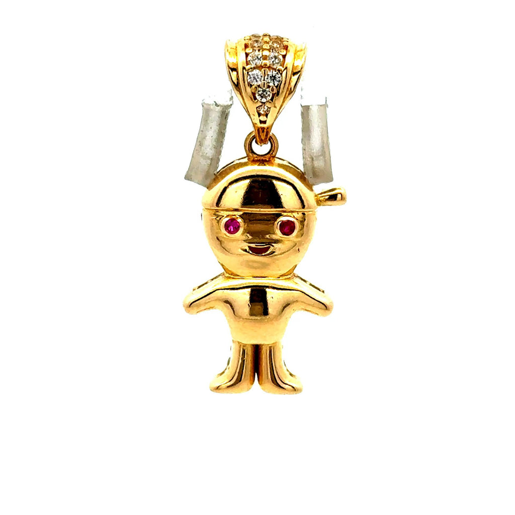 Golden Bull Fancy OR.ST Pendant Kids 30.5 14K