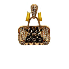 Golden Bull Fancy OR.ST Pendant Little Purse 29.5 14K