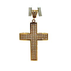 Golden Bull Fancy Pendant Cross 42 14K