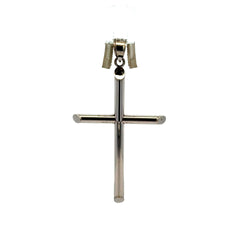 Golden Bull Fancy Pendant Cross White Gold 48 14K
