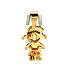 Golden Bull Fancy Pendant Kids 36 14K