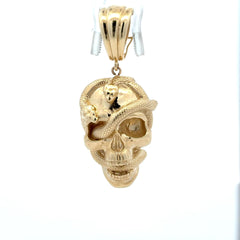 Golden Bull Fancy Pendant Pavé Strong Money Bag 56 10K