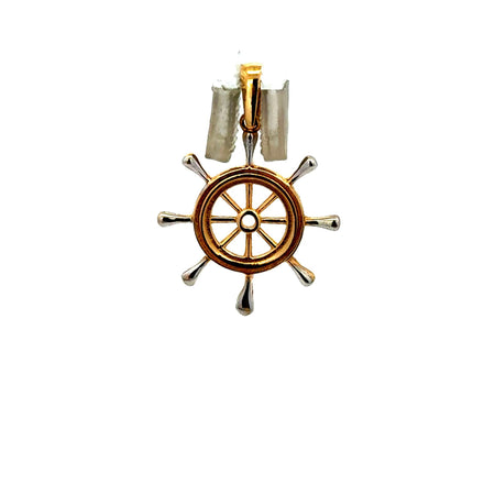 Pendant Ship’s Wheel 23.5 14K