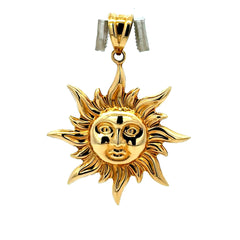 Golden Bull Fancy Pendant Sun Face 43.5 14K