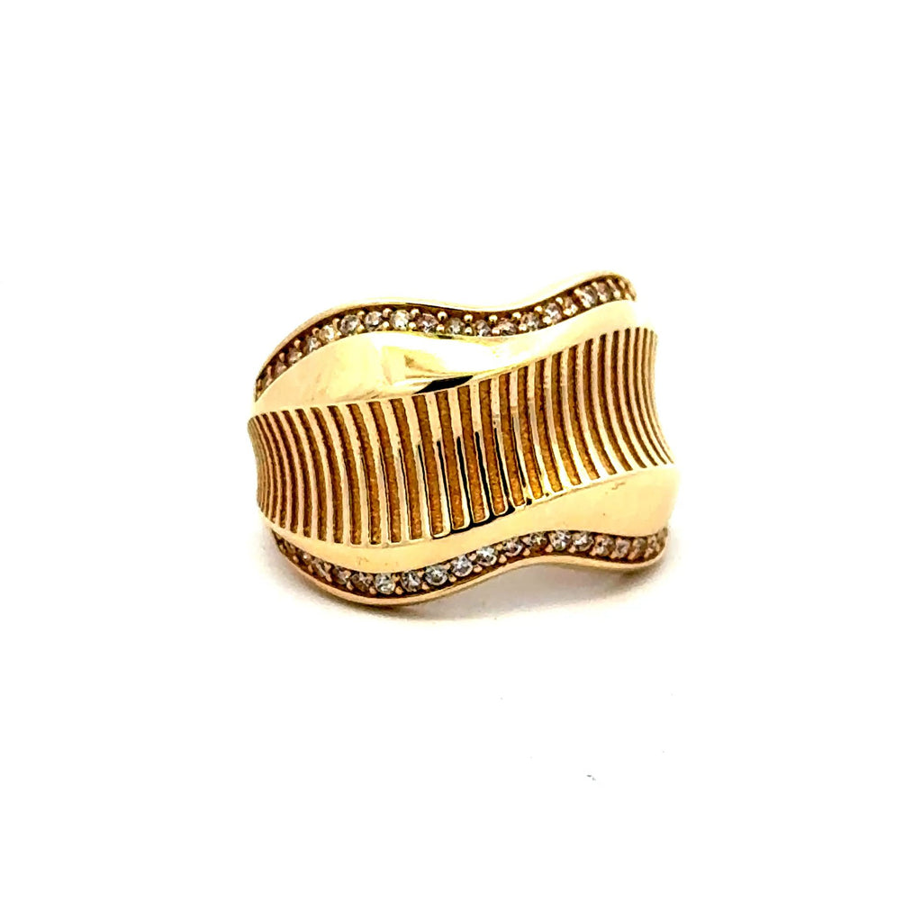 Golden Bull Fancy Ring Women's 6 2.5mm 10K