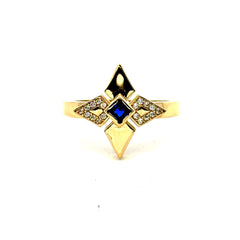 Golden Bull Fancy Ring Women's 7 2mm 10K