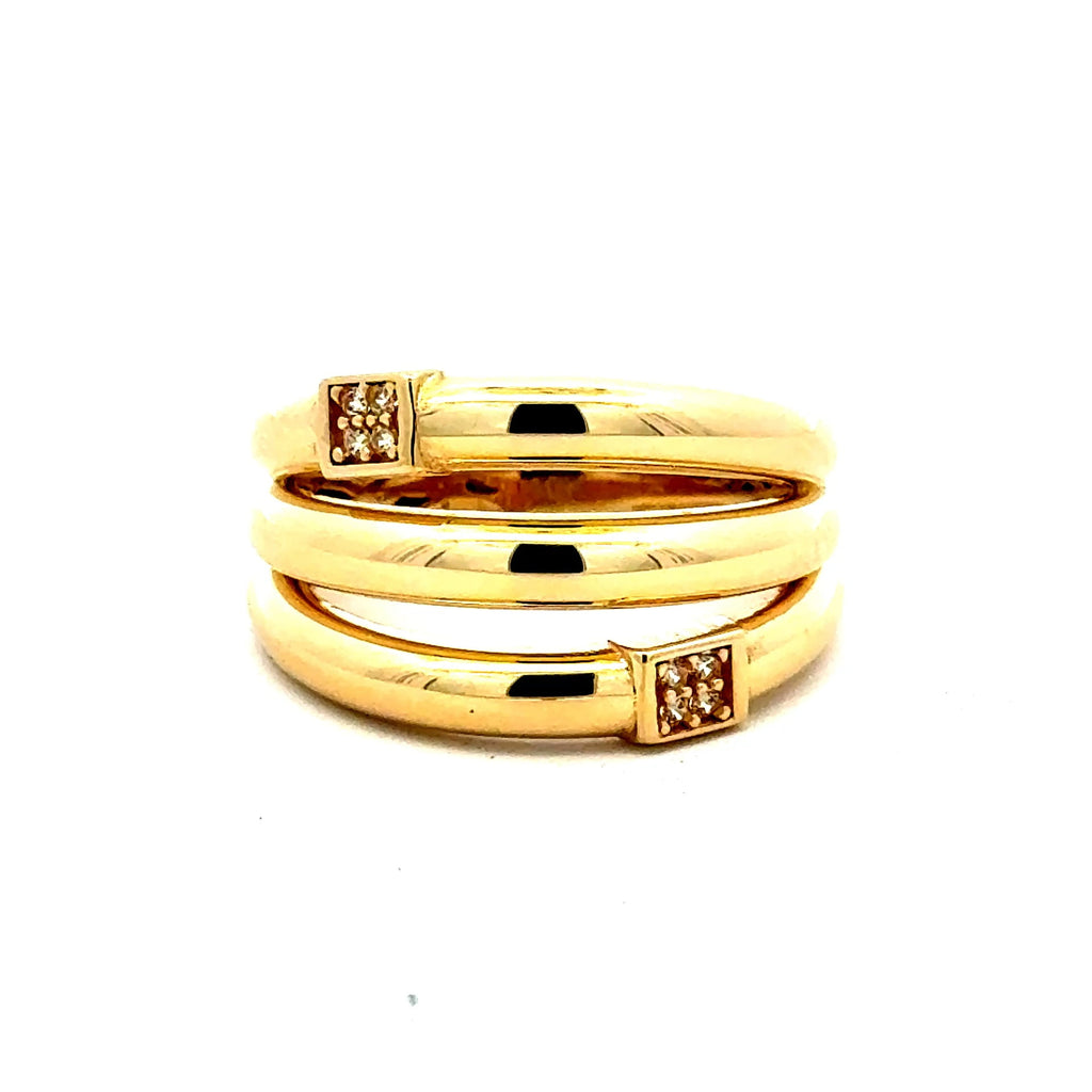 Golden Bull Fancy Ring Women's 8.5 3mm 10K