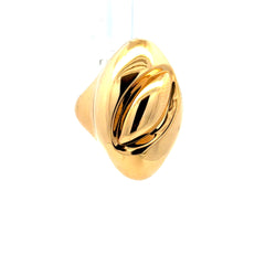 Golden Bull Fancy Ring Women's Bold Oversized 7.5 2.5mm 14K