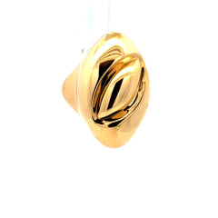 Golden Bull Fancy Ring Women's Bold Oversized 7.5 2.5mm 14K