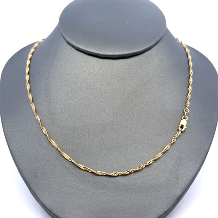 Chain Twisted Herringbone 1.5mm 20" 10K