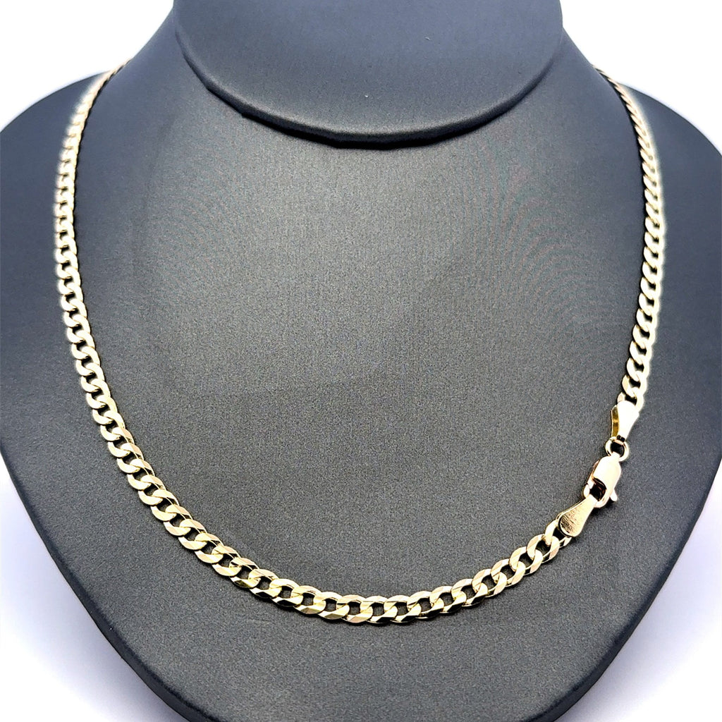 Golden Bull Italian 14.9 g Chain Curb Link 4.5mm 20" 10K
