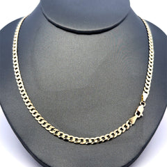 Golden Bull Italian 17.7 g Chain Curb Link 4.5mm 24" 10K