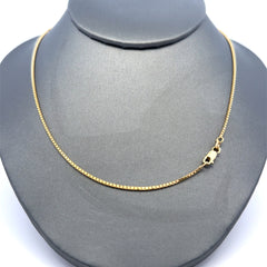 Golden Bull Italian 2.2 g Chain Box Link 1mm 16" 14K