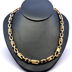 Golden Bull Italian 26.5 g Chain Interlocking Anchor Box Link 6mm 22" 14K