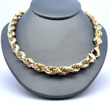 Chain Hollow Rope 9mm 28" 10K