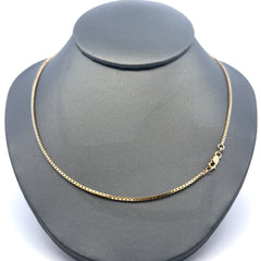 Golden Bull Italian 5.8 g Chain Box Link 1.5mm 18" 14K