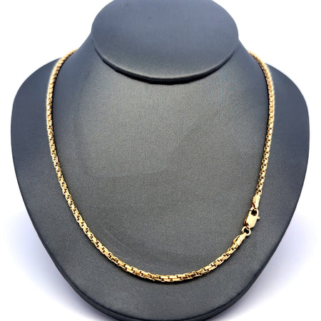 Chain Interlocking Box Link 2mm 20" 14K