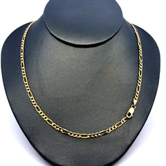 Golden Bull Italian 9.2 g Chain Figaro 3mm 24" 14K