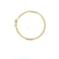 Golden Bull Italian Bracelet Curb Link 3mm 6" 14K
