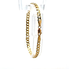 Golden Bull Italian Bracelet Curb Link 5mm 7.5" 10K