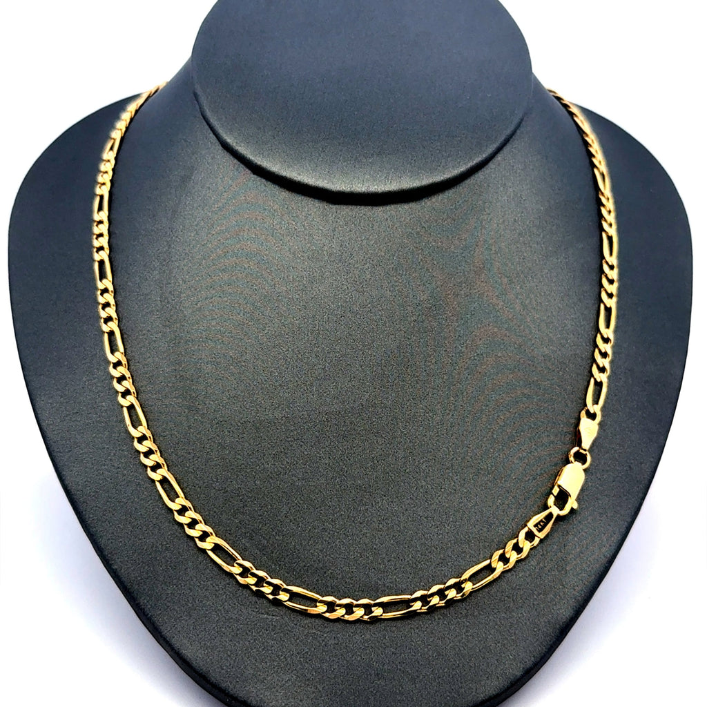 Golden Bull Italian Chain Figaro 3.5mm 20" 10K