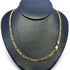 Golden Bull Italian Chain Figaro 3.5mm 22" 10K