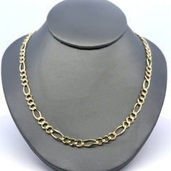 Golden Bull Italian Chain Figaro 3mm 24" 14K